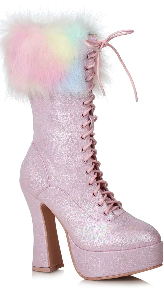 5 Inch Chunky Heel Unicorn Boot
