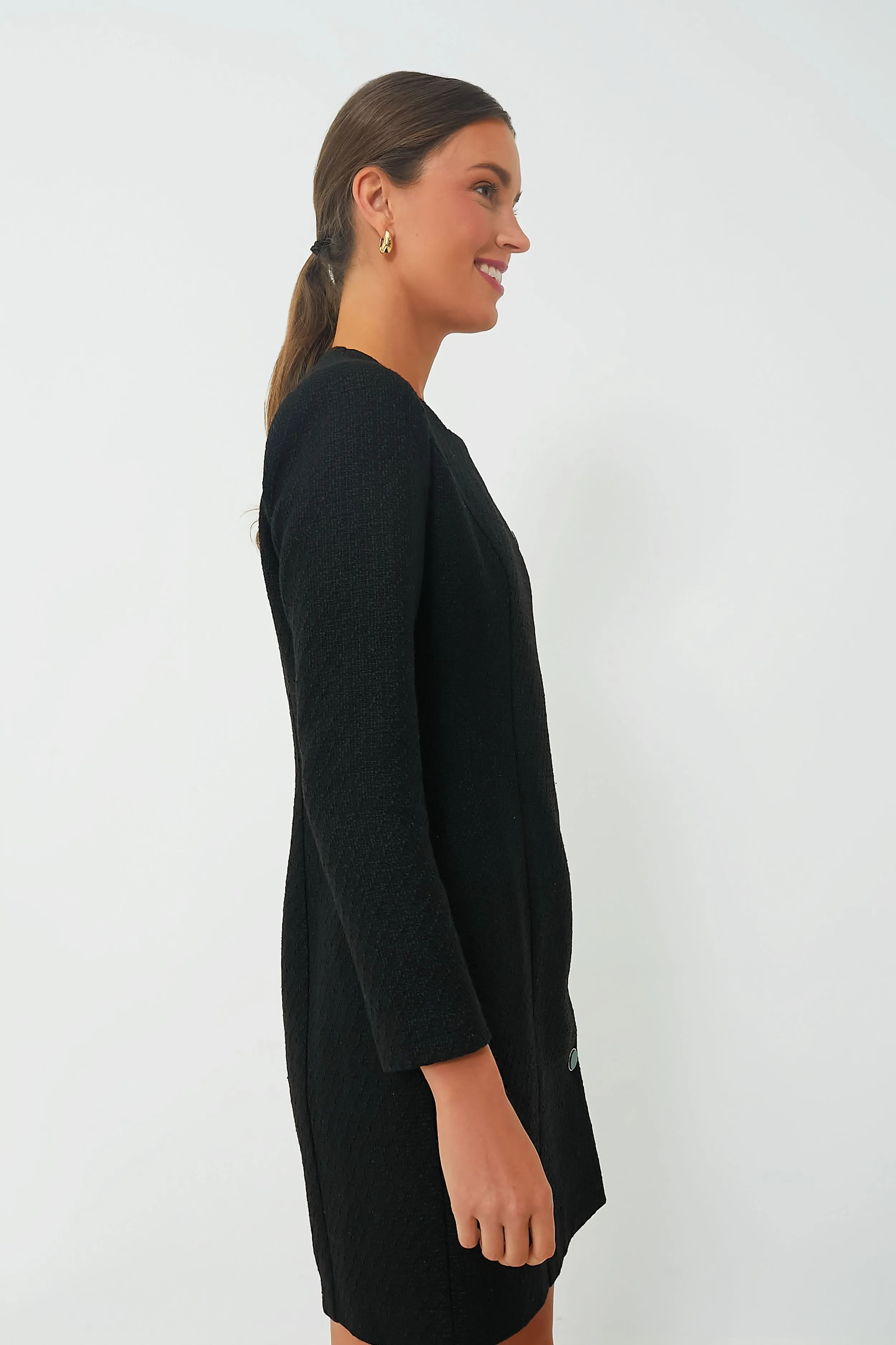 Black Tweed Winslet Dress