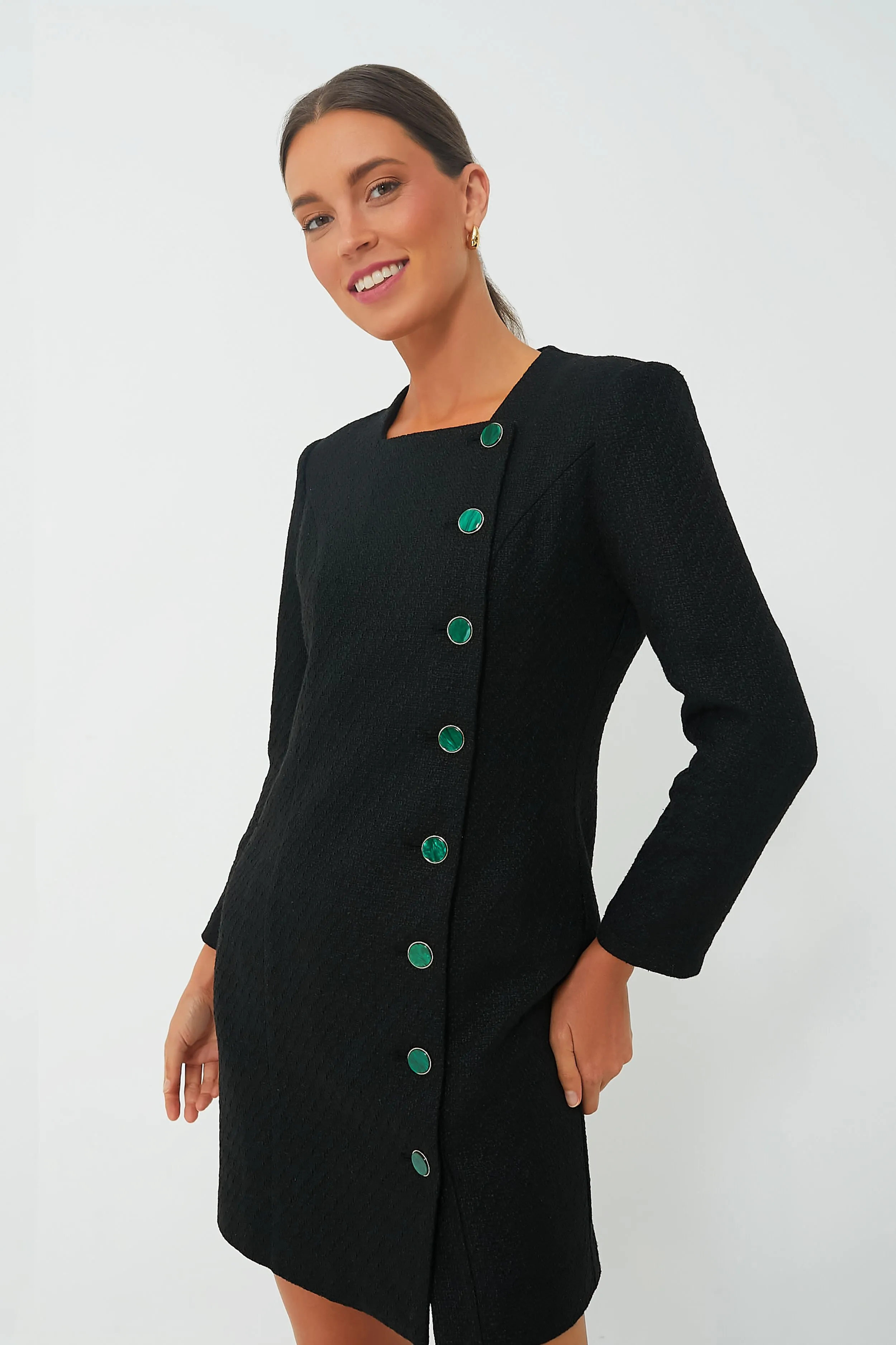 Black Tweed Winslet Dress