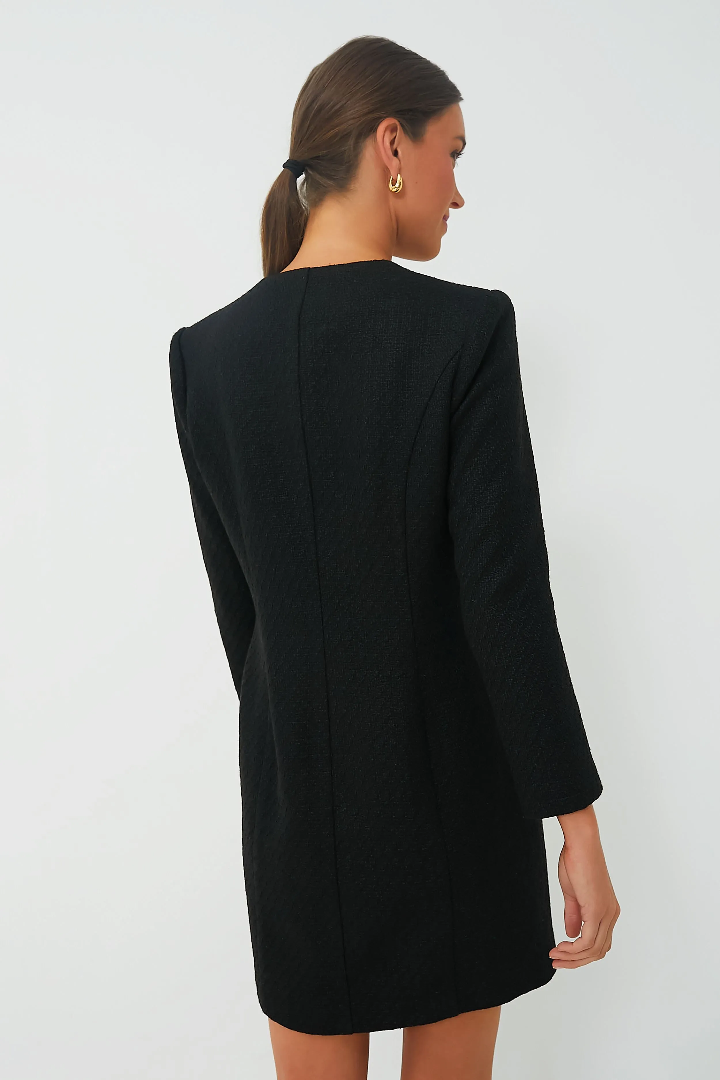 Black Tweed Winslet Dress