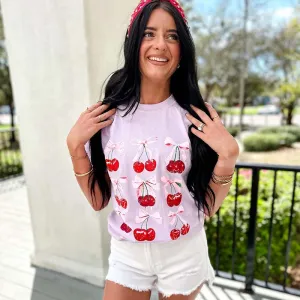 Cherry Bows Short Sleeve T-Shirt