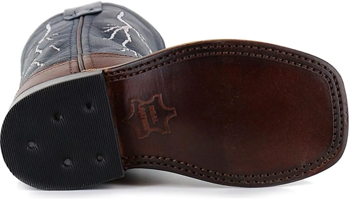 Cody James Boys' Lightening Embroidered Western Boot Square Toe - Bbsc1828