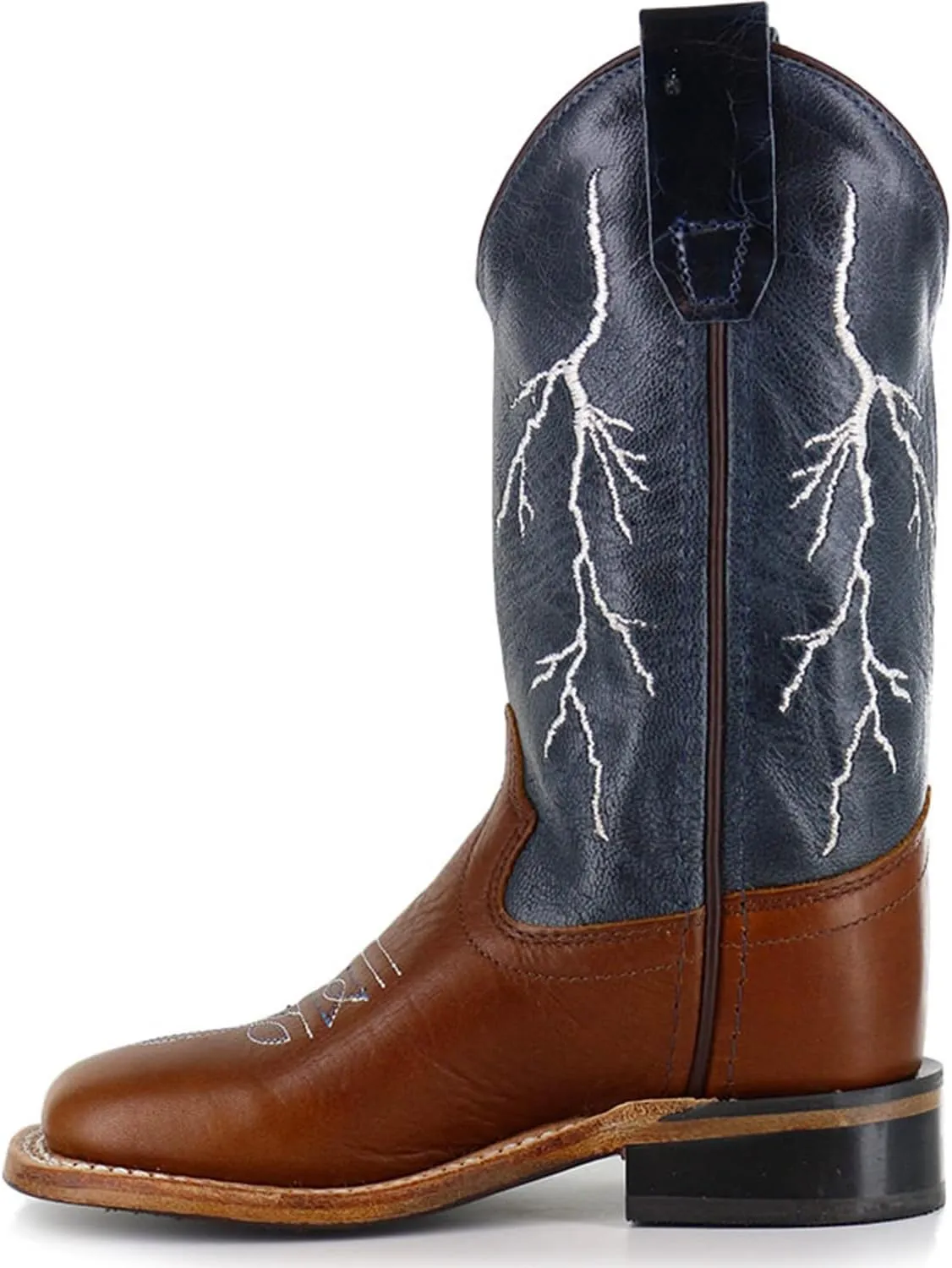 Cody James Boys' Lightening Embroidered Western Boot Square Toe - Bbsc1828