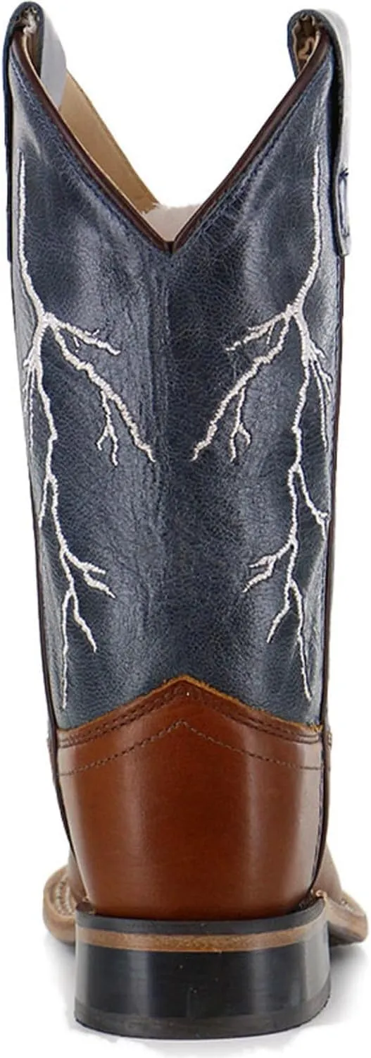 Cody James Boys' Lightening Embroidered Western Boot Square Toe - Bbsc1828