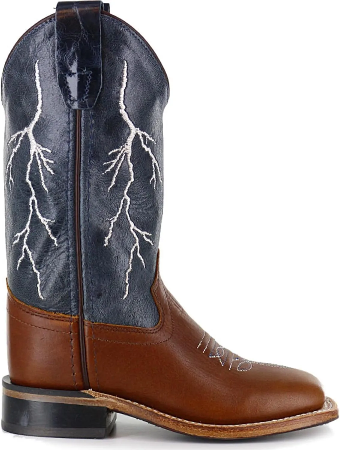 Cody James Boys' Lightening Embroidered Western Boot Square Toe - Bbsc1828