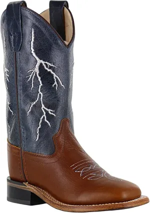 Cody James Boys' Lightening Embroidered Western Boot Square Toe - Bbsc1828