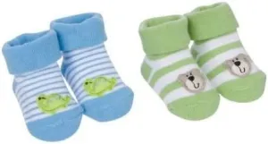 Gerber Baby Boy 2-Pack Bears/Dinosaurs Booties Size 0-6M