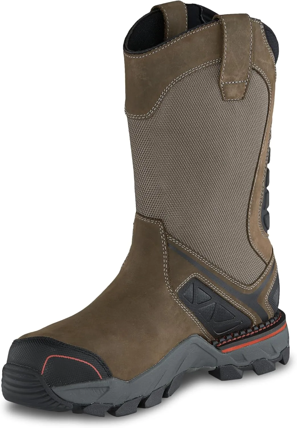 Irish Setter, Crosby, Mens, 11", Waterproof, Non-Metallic Safety Toe, Work Boot, Gray