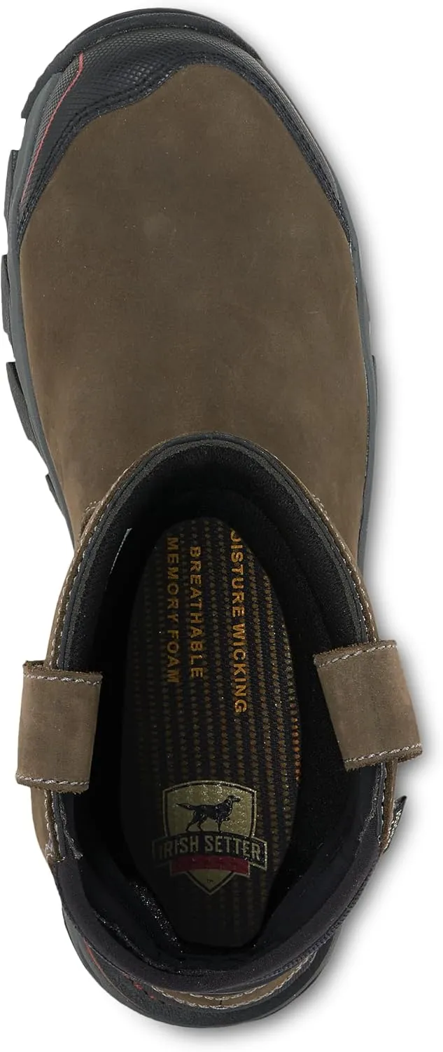 Irish Setter, Crosby, Mens, 11", Waterproof, Non-Metallic Safety Toe, Work Boot, Gray