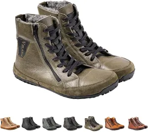 Magic Shoes Alaskan Mens, Barefoot Winter Boots Women, Non-Slip Hiking Footwear With Fleece Lined, Comfort Warm Work Boots Grounded Shoes Zero Drop Booties for Walking Fishing Trekking