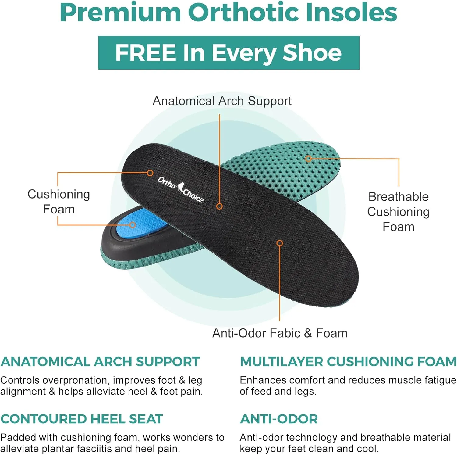 Men's Extra Wide Shoes for Walking All Day, Orthopedic Sneakers with Arch Support, Wide Toe Box Shoes for Plantar Fasciitis Pain Relief