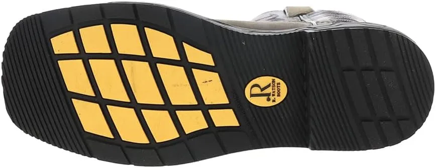 Mens Vintage Steel 12 Inch Electrical Wide Square Steel Toe Work/Duty - Black, Green