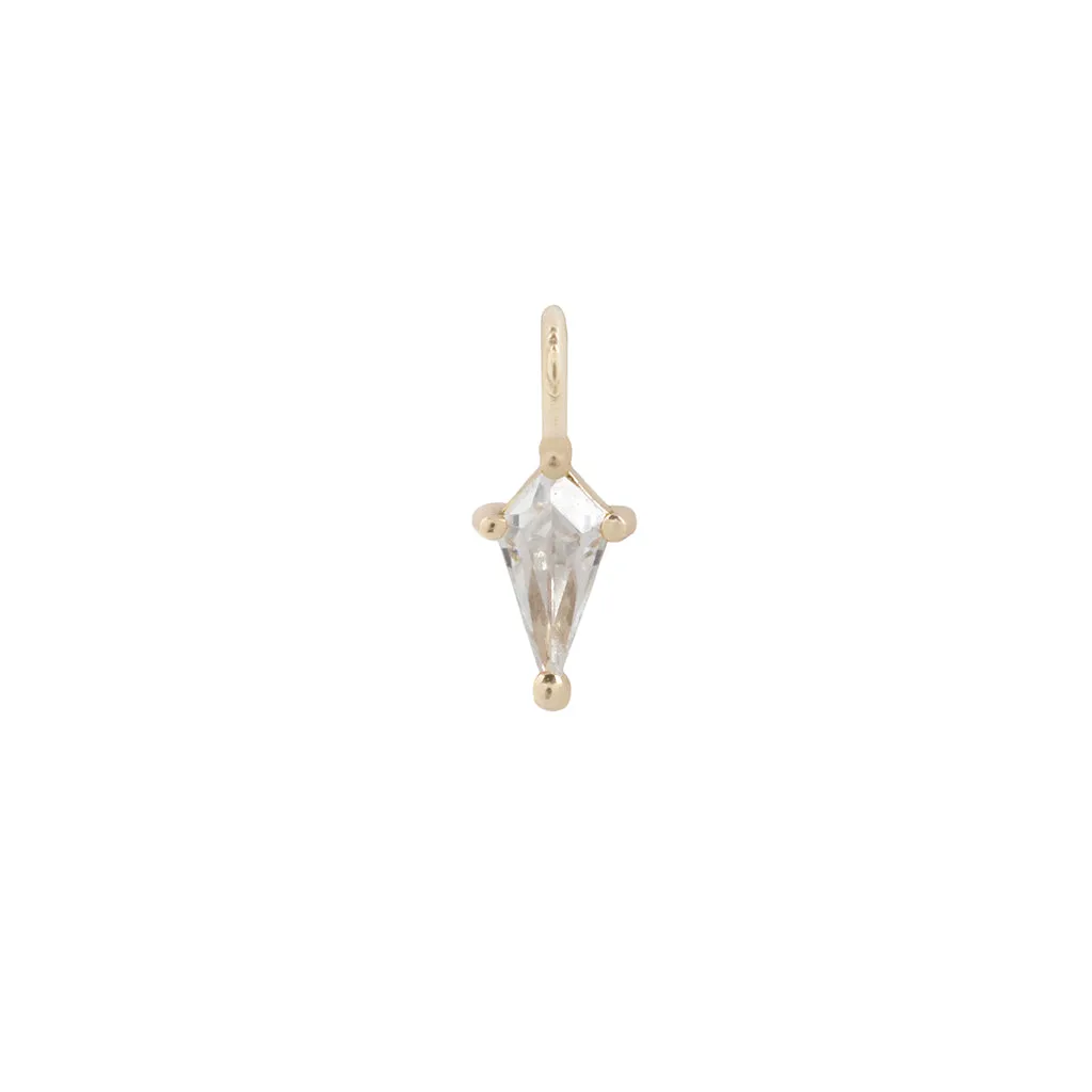 Mini Soho Pendant 14kt Solid Gold   CZ