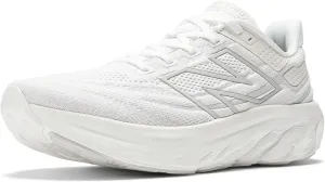 New Balance Men's M1080W13 Running Shoe, White/Light Silver Metallic, 10.5 Narrow