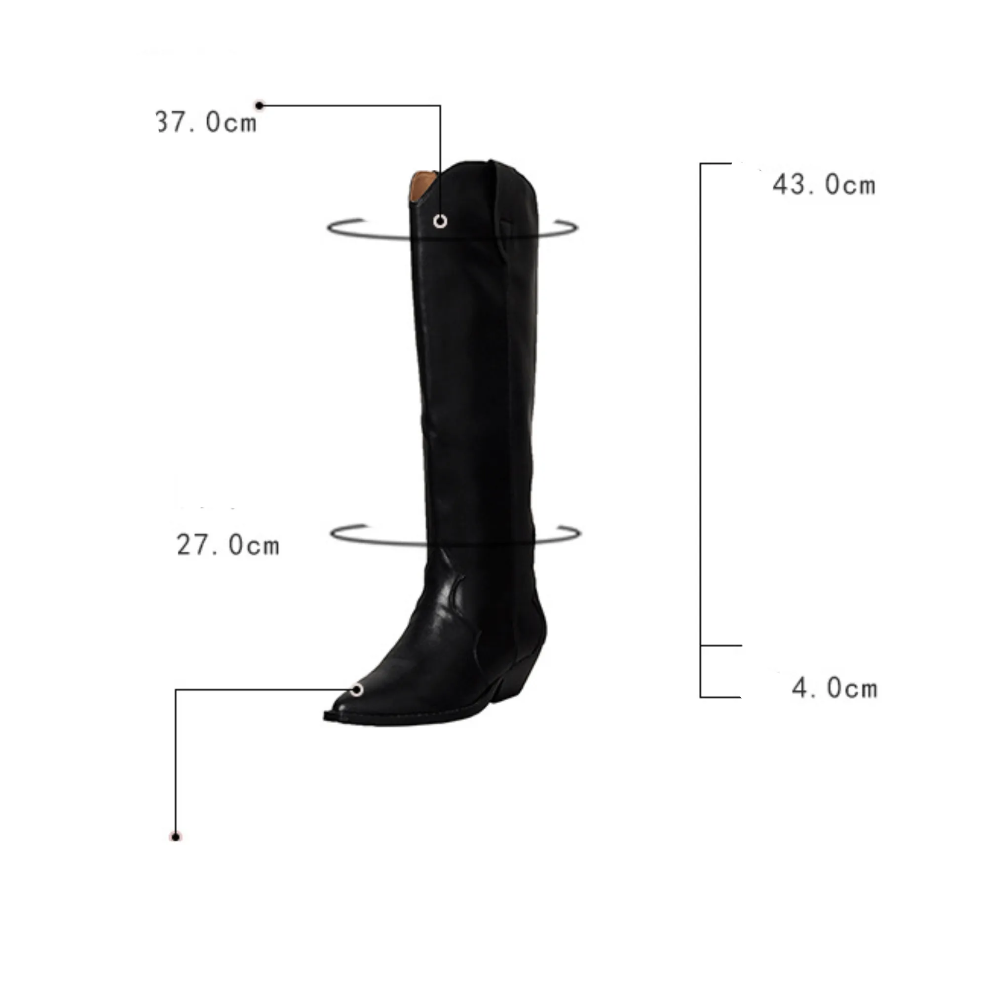 Pre Order:  Slip On Leather Cowboy Boots