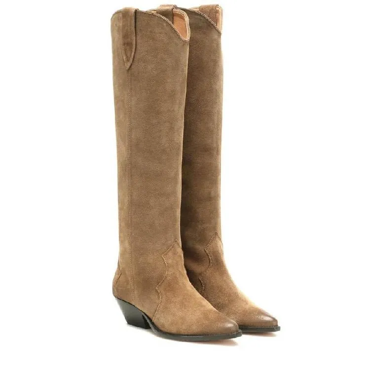Pre Order:  Slip On Leather Cowboy Boots