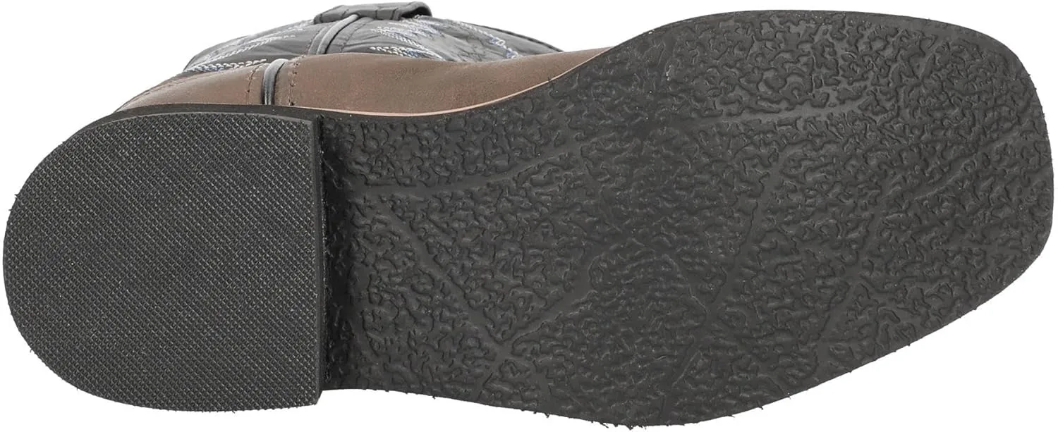 Smoky Mountain Girls Brown with Pink Stitch Monterey Western Cowboy Boots
