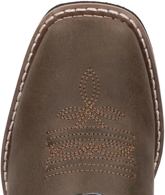 Smoky Mountain Girls Brown with Pink Stitch Monterey Western Cowboy Boots