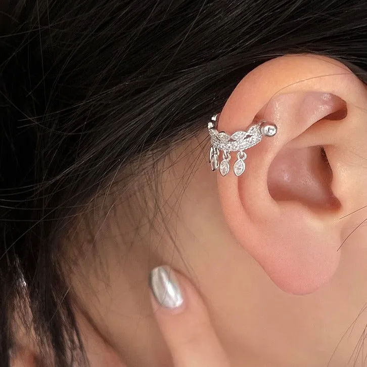 Sparkling Fringe Helix Barbell Piercing (20G)