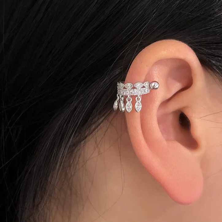 Sparkling Fringe Helix Barbell Piercing (20G)