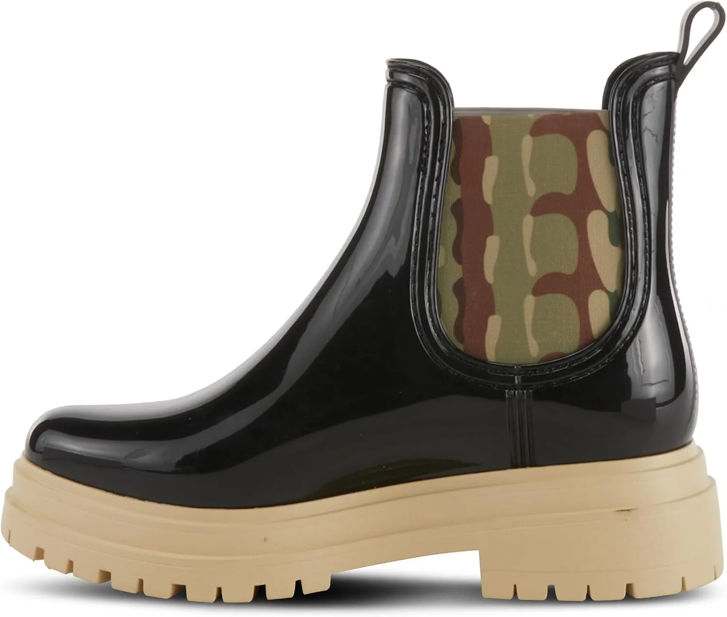 Spring Step Women's Reva-Leo High Gloss Rain Bootie