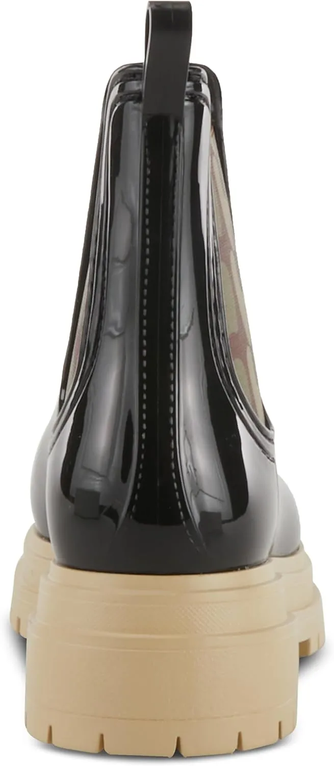 Spring Step Women's Reva-Leo High Gloss Rain Bootie