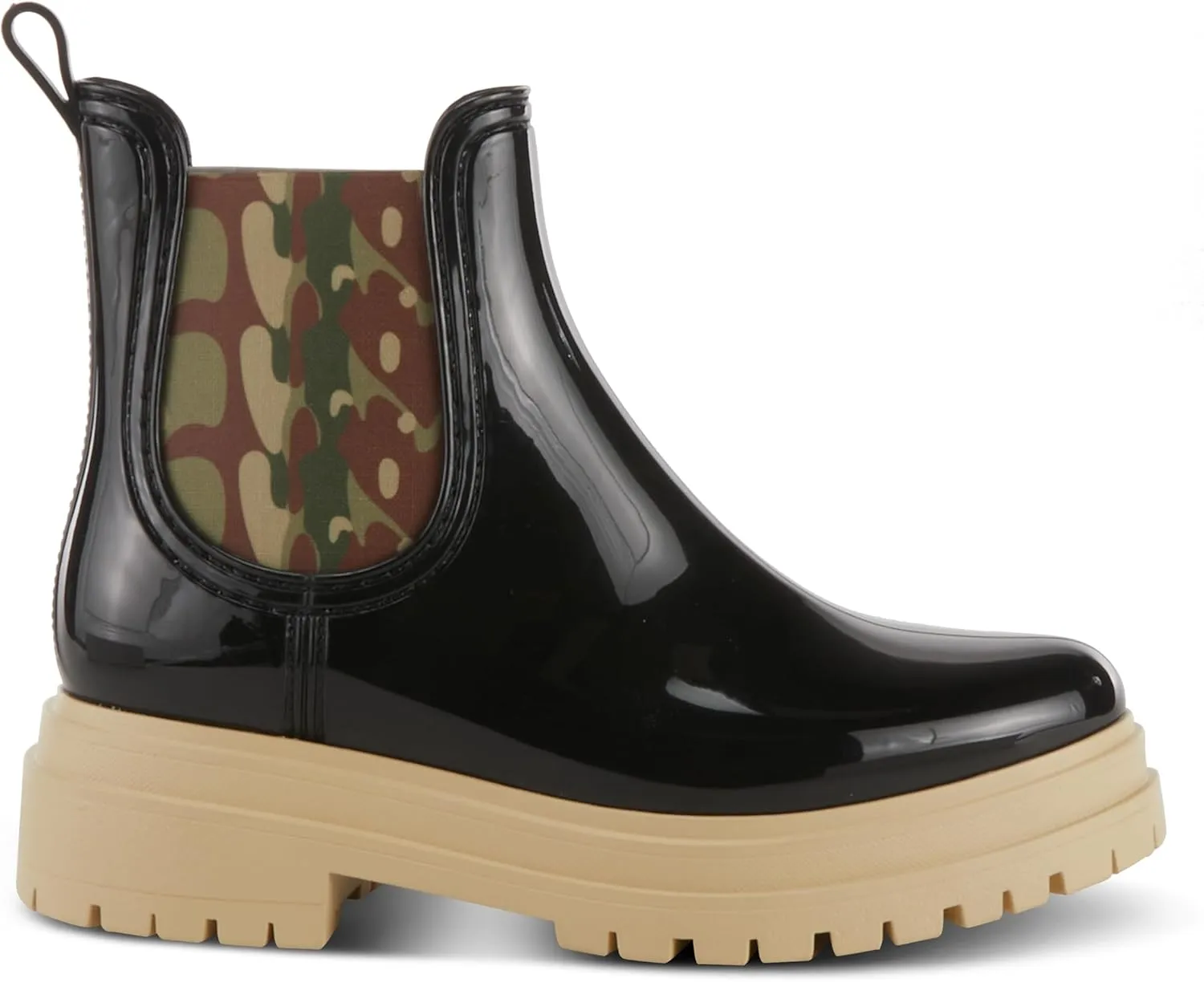 Spring Step Women's Reva-Leo High Gloss Rain Bootie