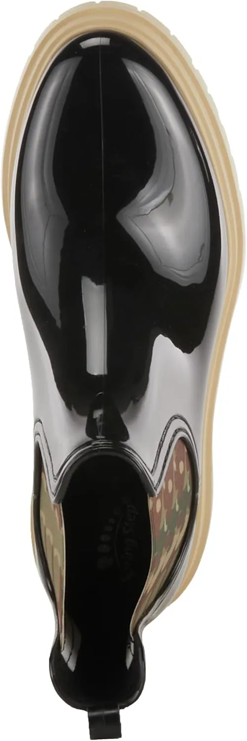 Spring Step Women's Reva-Leo High Gloss Rain Bootie