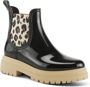 Spring Step Women's Reva-Leo High Gloss Rain Bootie
