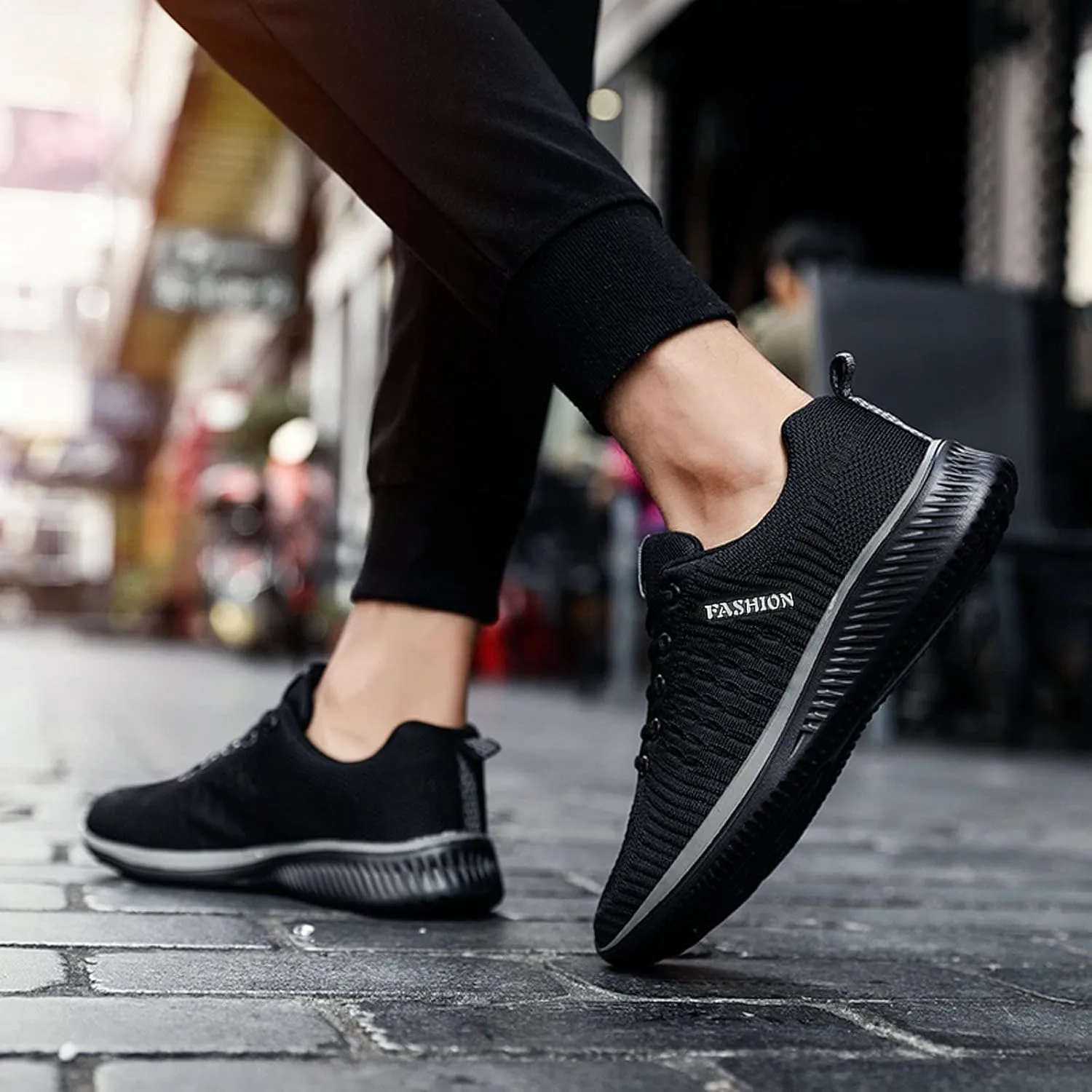 Women's Lace Up Road Running Shoes Wide Athletic Tennis Mens Casual Shoes Lightweight Women's Casual Shoes Black Sneakers Slip On Tennis Shoe Cross Trainer Shoe