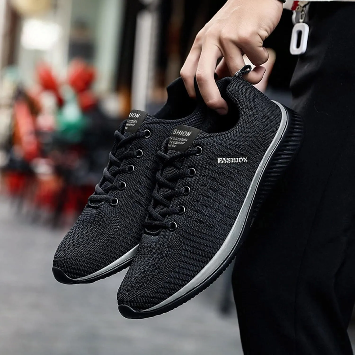 Women's Lace Up Road Running Shoes Wide Athletic Tennis Mens Casual Shoes Lightweight Women's Casual Shoes Black Sneakers Slip On Tennis Shoe Cross Trainer Shoe