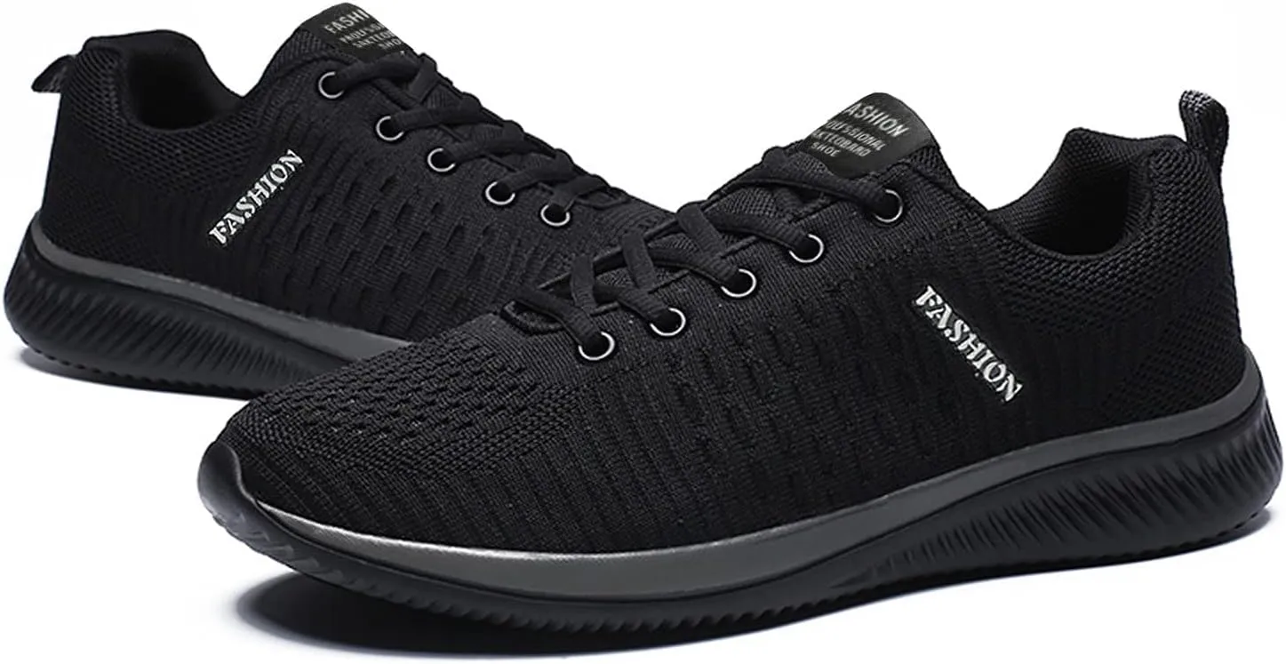 Women's Lace Up Road Running Shoes Wide Athletic Tennis Mens Casual Shoes Lightweight Women's Casual Shoes Black Sneakers Slip On Tennis Shoe Cross Trainer Shoe